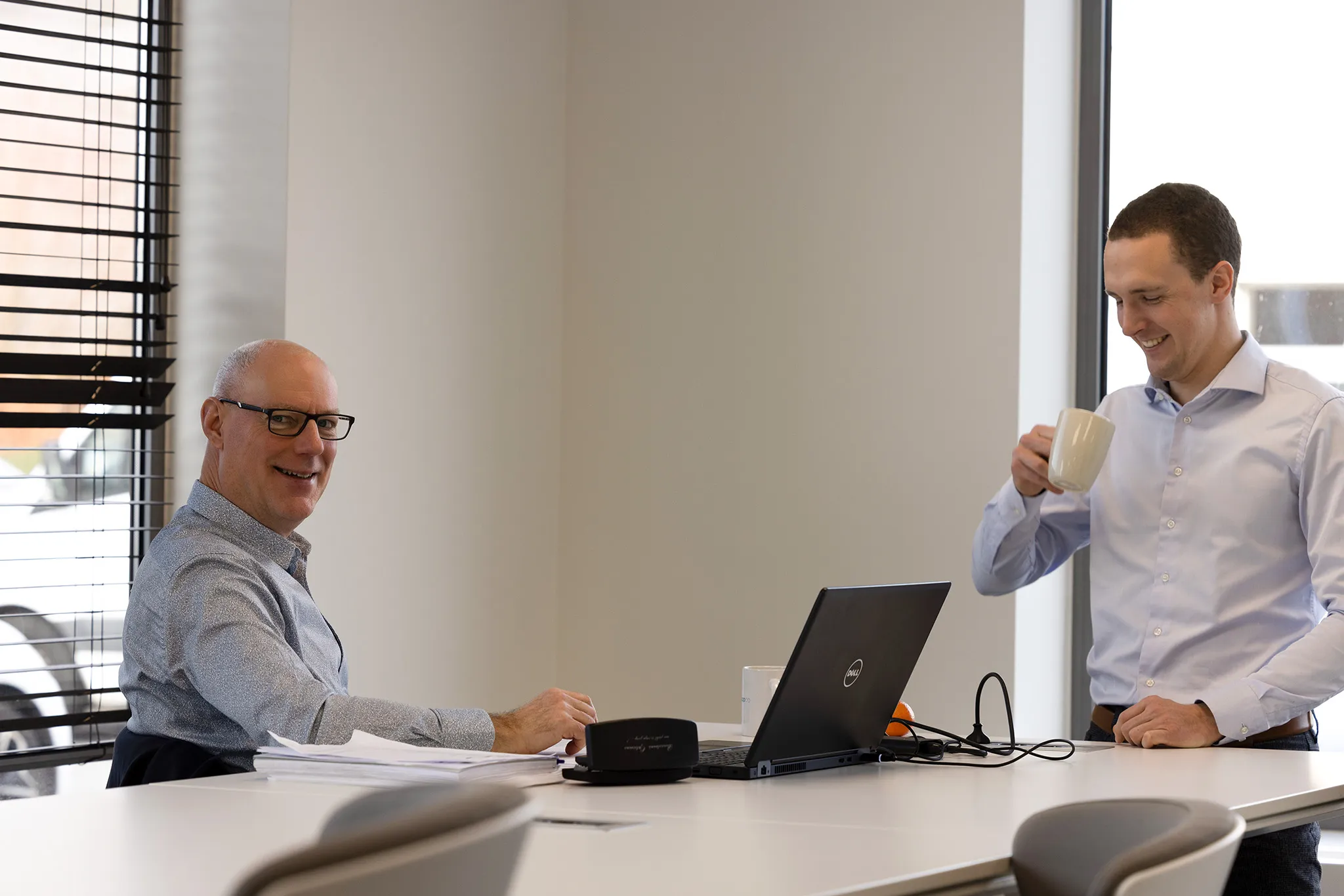 Paul and Matthias of Dynappco at the office