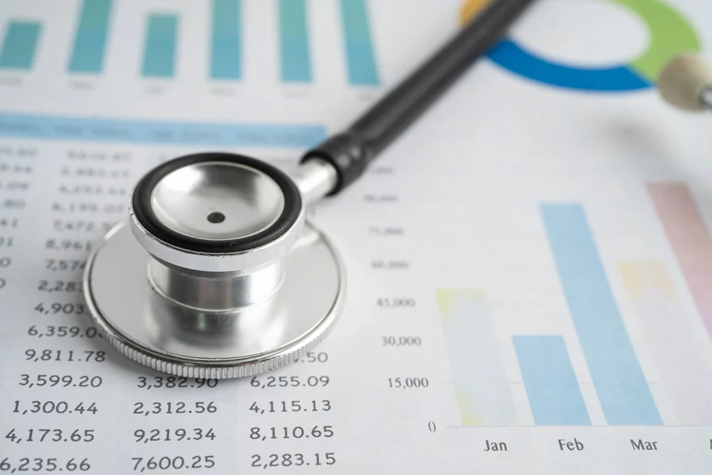 Stethoscope on a financial report, symbolising a NetSuite health check